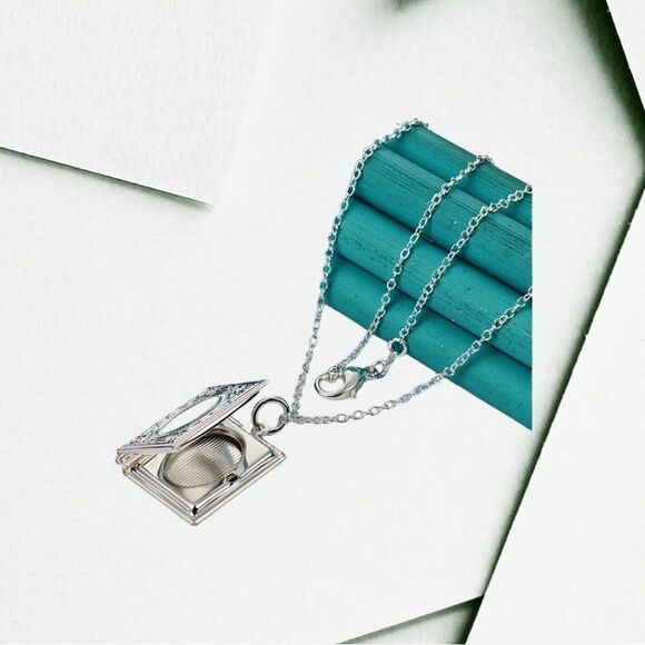 STERLING SILVER BOOK LOCKET - Picture 3 of 5